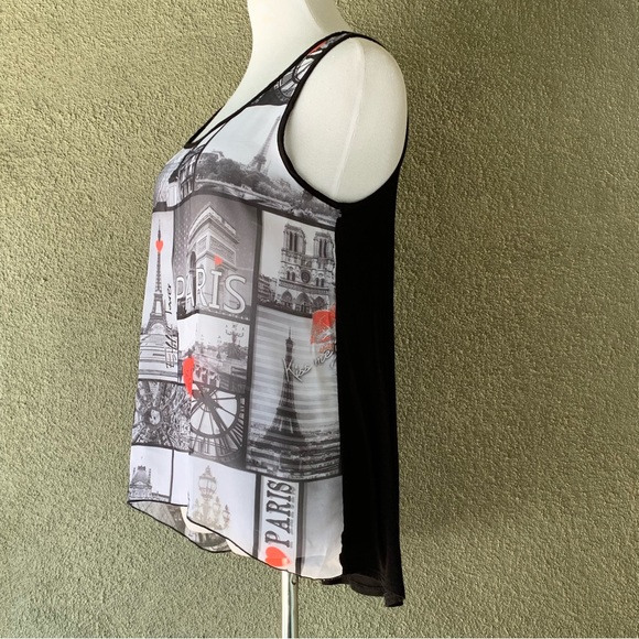 🔥5/$20🔥 “Annabelle” Paris Scenic Tank Top size M - Picture 6 of 12